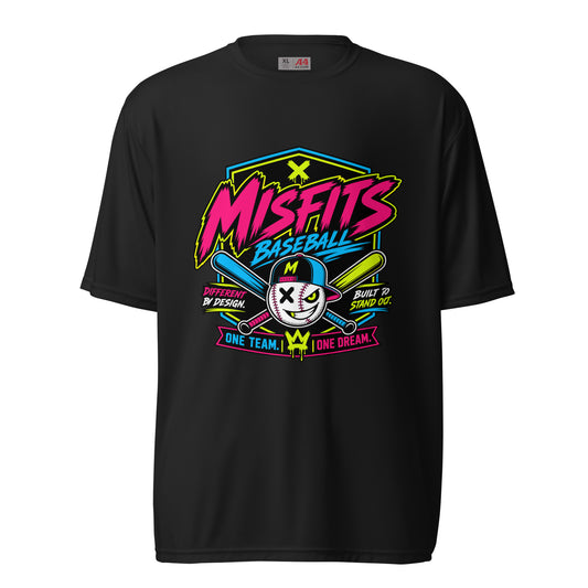 Active | Moisture Wicking Shirt | Misfits Baseball | Valor Logo