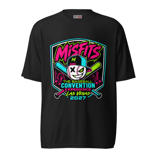 Active | Moisture Wicking Shirt | Misfits Baseball | Shield Logo