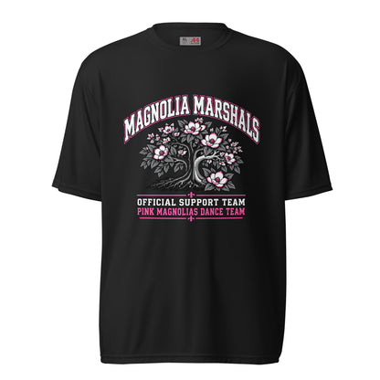 Active | Moisture Wicking Shirt | Pink Magnolias Dance | Crest Logo