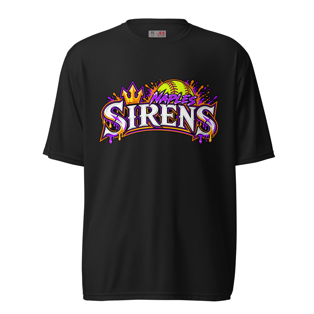 Active | Moisture Wicking Shirt | Naples Sirens | Emblem Logo