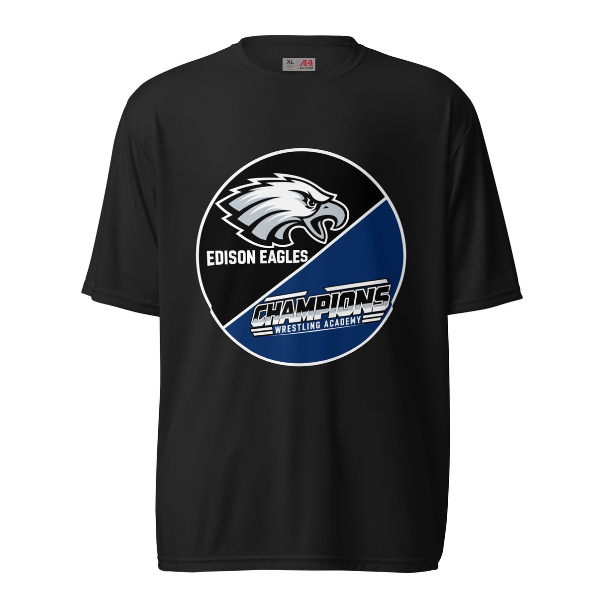 Active | Moisture Wicking Shirt | Edison Eagles/CWA Wrestling | Badge Logo