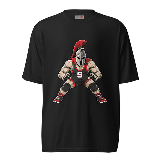 Active | Moisture Wicking Shirt | Spartan Wrestling Club | Mascot Logo