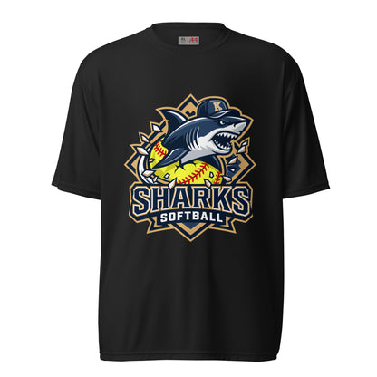 Active | Moisture Wicking Shirt | Sharks Diamond Sports | Crest Logo