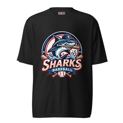 Active | Moisture Wicking Shirt | Sharks Diamond Sports | Emblem Logo