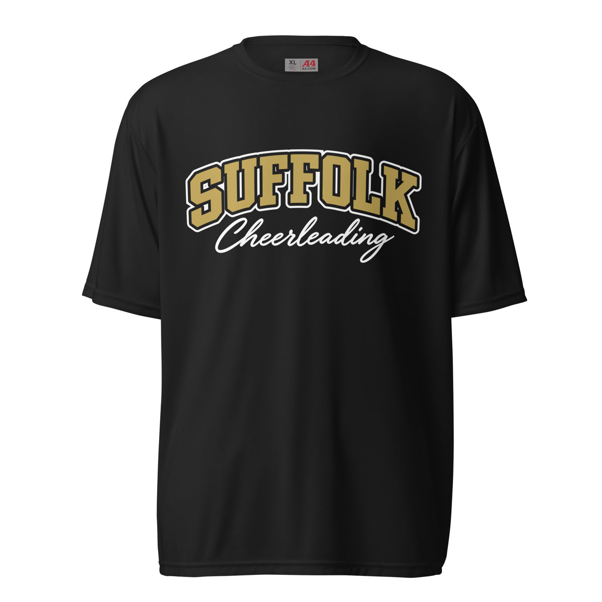 Active | Moisture Wicking Shirt | Suffolk University Cheerleading | Valor Logo