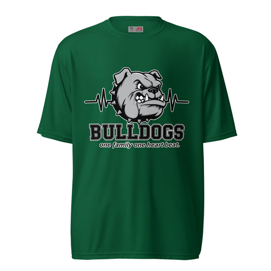 Active | Moisture Wicking Shirt | Celina Recreational Football Black | Bulldogs Crest Logo