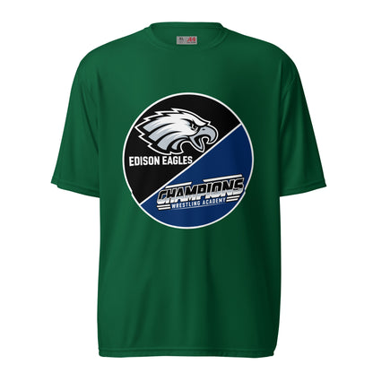 Active | Moisture Wicking Shirt | Edison Eagles/CWA Wrestling | Badge Logo