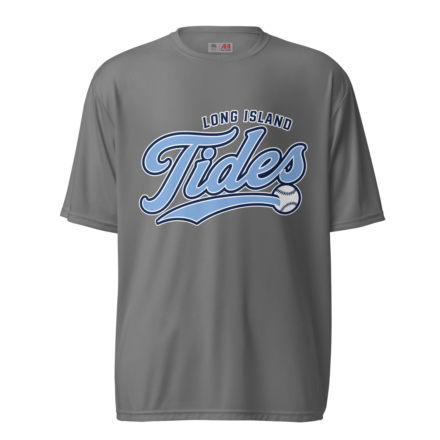 Active | Moisture Wicking Shirt | Long Island Tides Baseball | Athletics Logo
