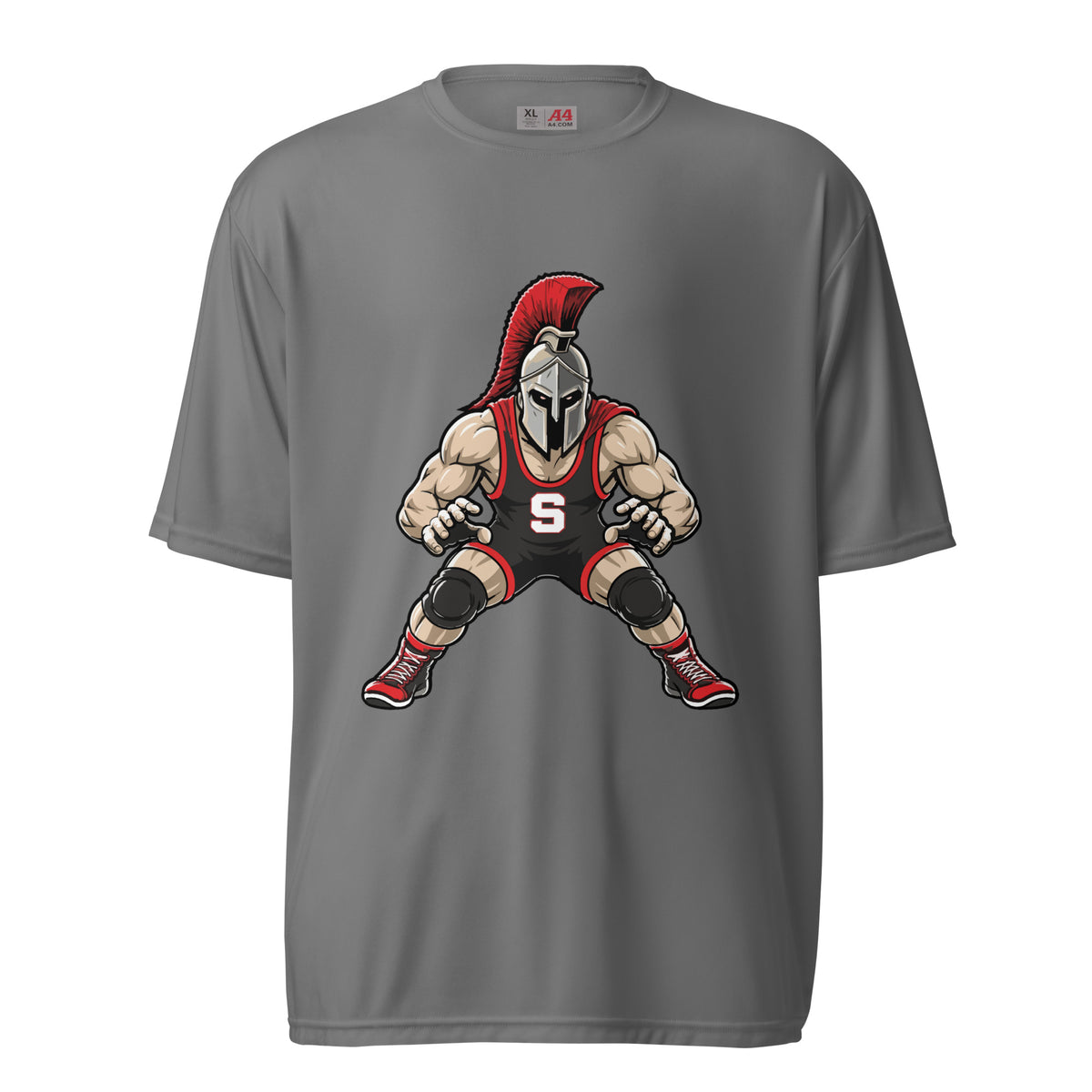 Active | Moisture Wicking Shirt | Spartan Wrestling Club | Mascot Logo