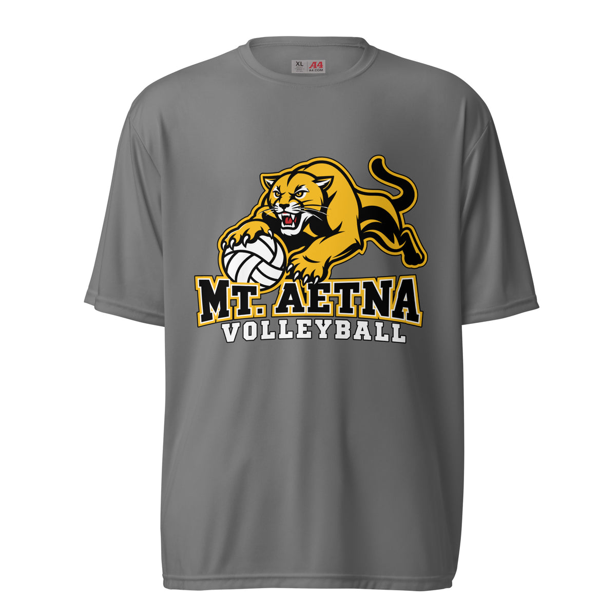 Active | Moisture Wicking Shirt | Mt. Aetna Adventist School | Volleyball Apex Logo