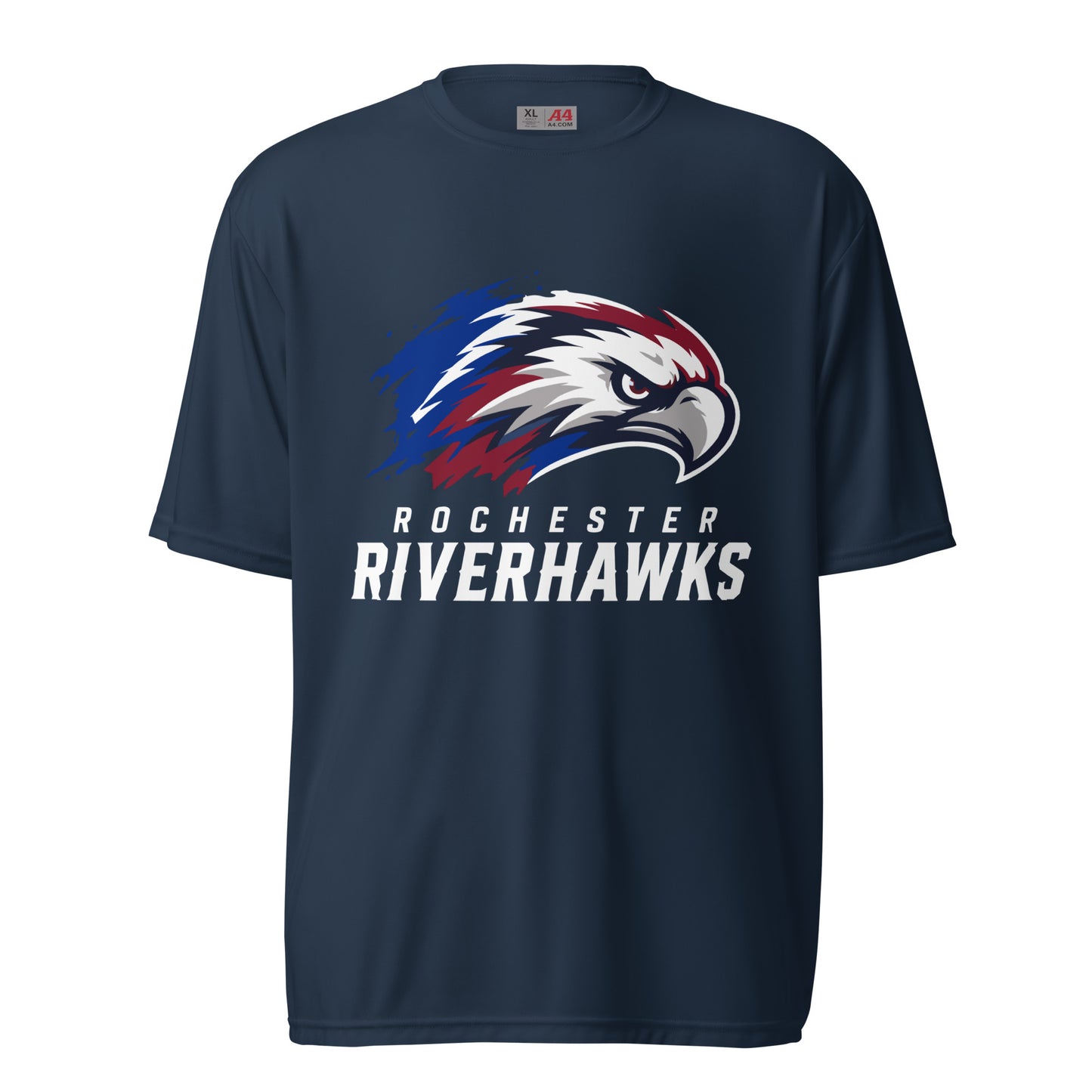 Active | Moisture Wicking Shirt | Rochester Riverhawks | Emblem Logo