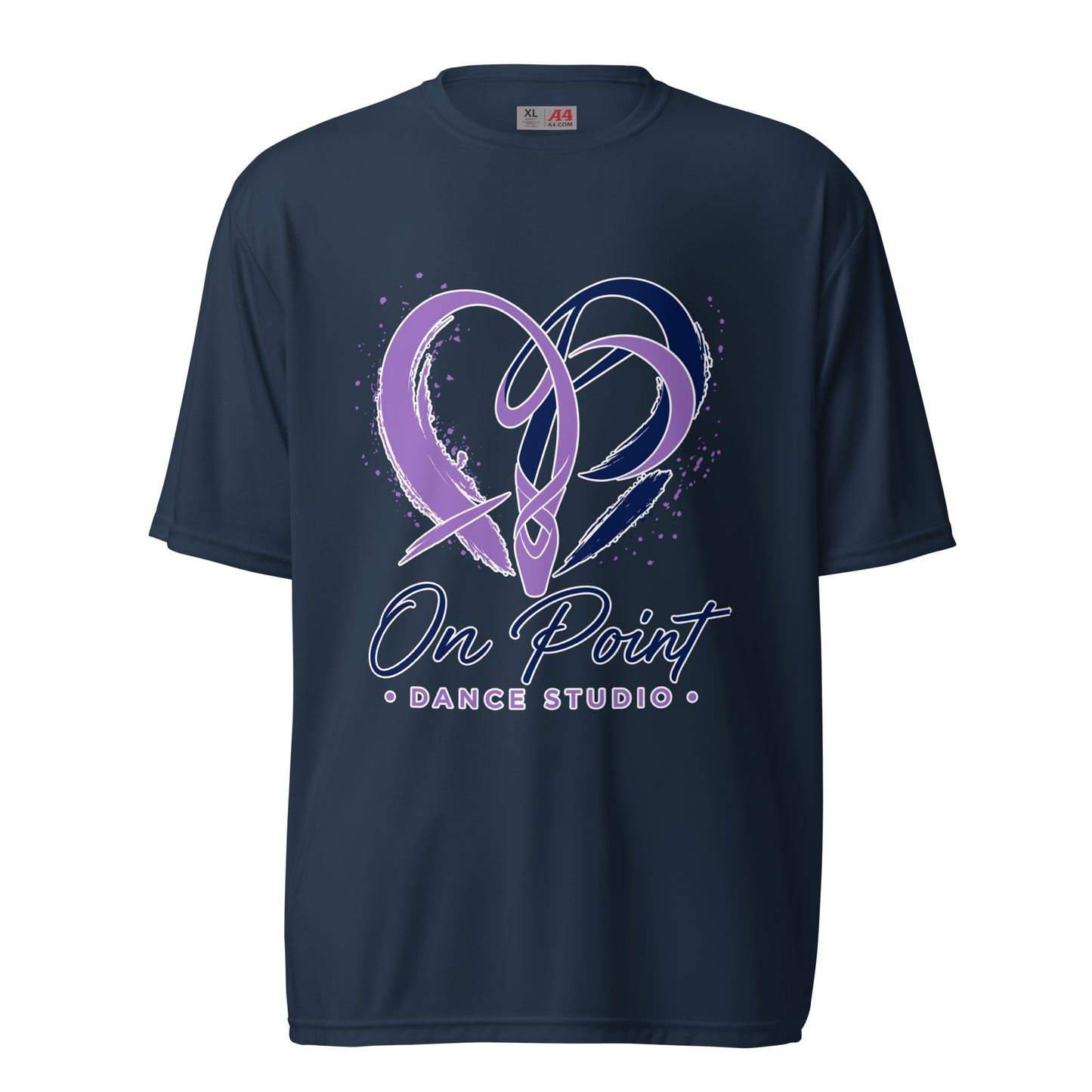 Active | Moisture Wicking Shirt | On Point Dance Studio | Crest Logo