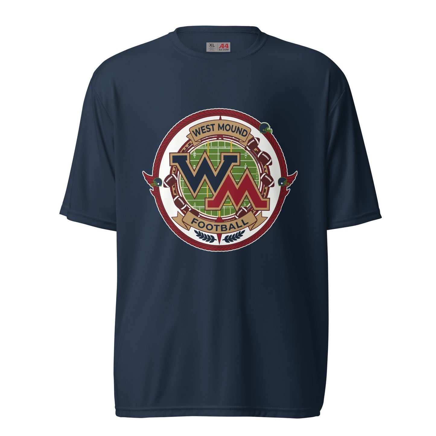 Active | Moisture Wicking Shirt | West Mound Stars | Badge Logo