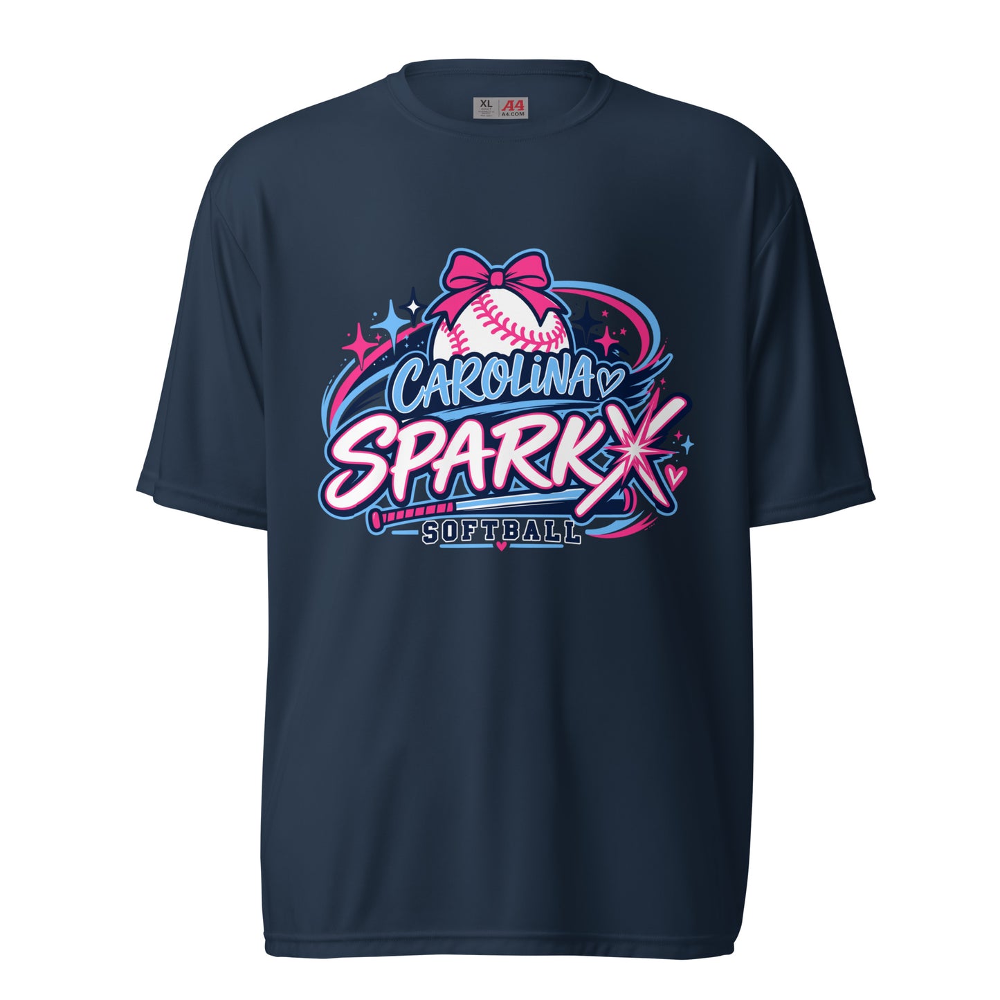 Active | Moisture Wicking Shirt | Carolina Sparkx | Crest Logo