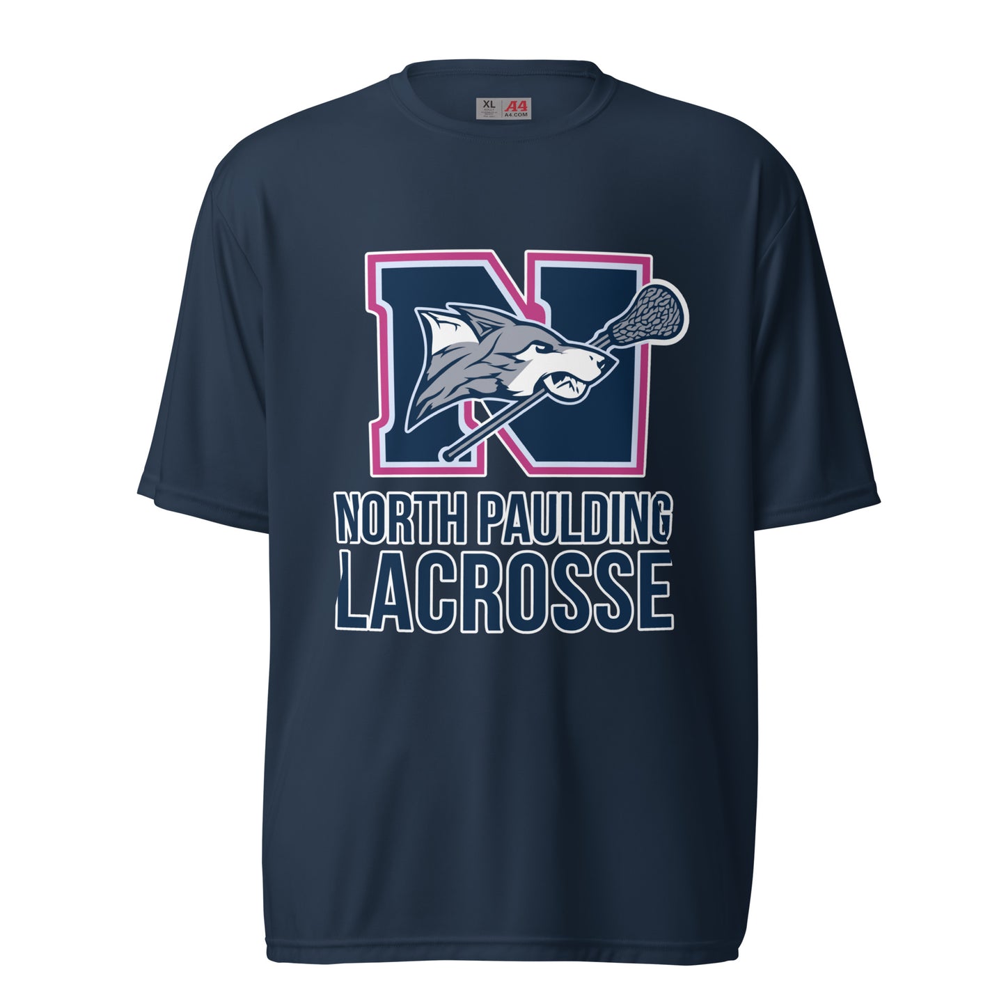 Active | Moisture Wicking Shirt | North Paulding Lacrosse | Vanguard Logo