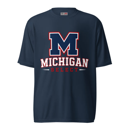 Active | Moisture Wicking Shirt | Michigan Select Baseball | Emblem Logo
