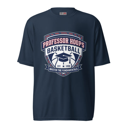Active | Moisture Wicking Shirt | Professor Hoops Basketball | Crest Logo