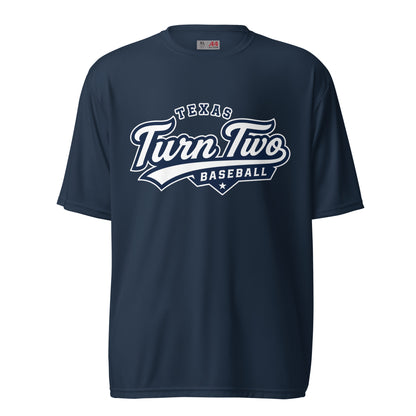 Active | Moisture Wicking Shirt | Texas Turn Two Baseball | Athletics Logo