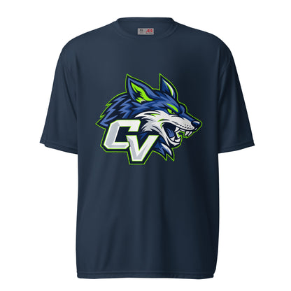 Active | Moisture Wicking Shirt | Cumberland Valley Coyotes Football | Crest Logo