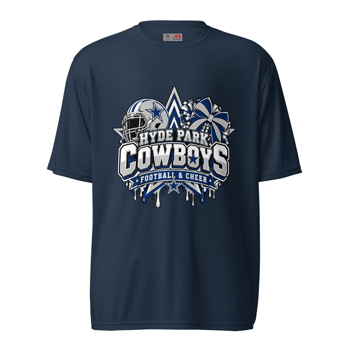 Active | Moisture Wicking Shirt | Hyde Park Cowboys | Crest Logo