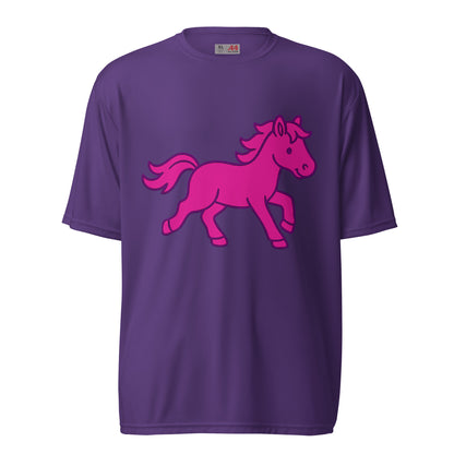Active | Moisture Wicking Shirt | Pink Pony Athletic Club | Mascot Logo