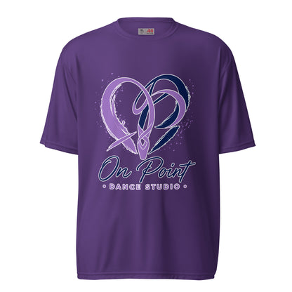 Active | Moisture Wicking Shirt | On Point Dance Studio | Crest Logo