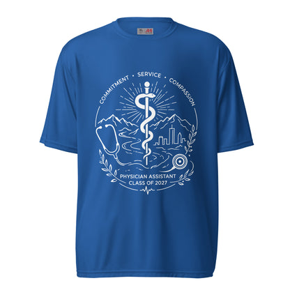 Active | Moisture Wicking Shirt | Trine PA program | Crest Logo