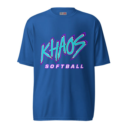 Active | Moisture Wicking Shirt | Khaos Softball | Atlhetics Logo