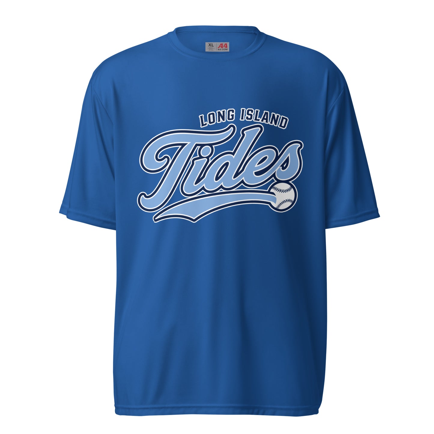 Active | Moisture Wicking Shirt | Long Island Tides Baseball | Athletics Logo