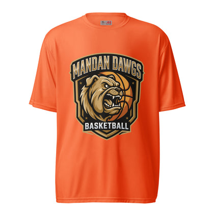 Active | Moisture Wicking Shirt | Mandan Dawgs Basketball | Shield Logo