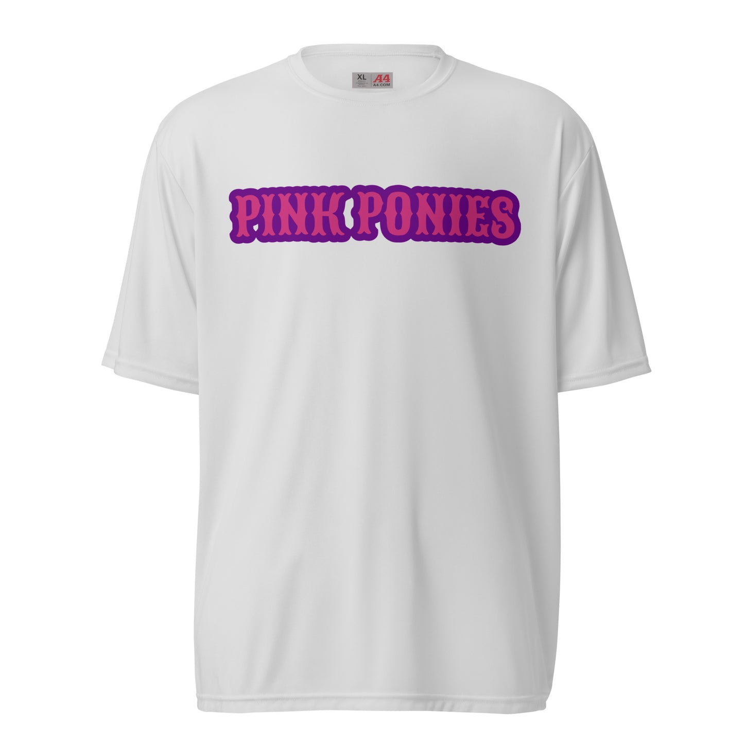 Active | Moisture Wicking Shirt | Pink Pony Athletic Club | Script Logo