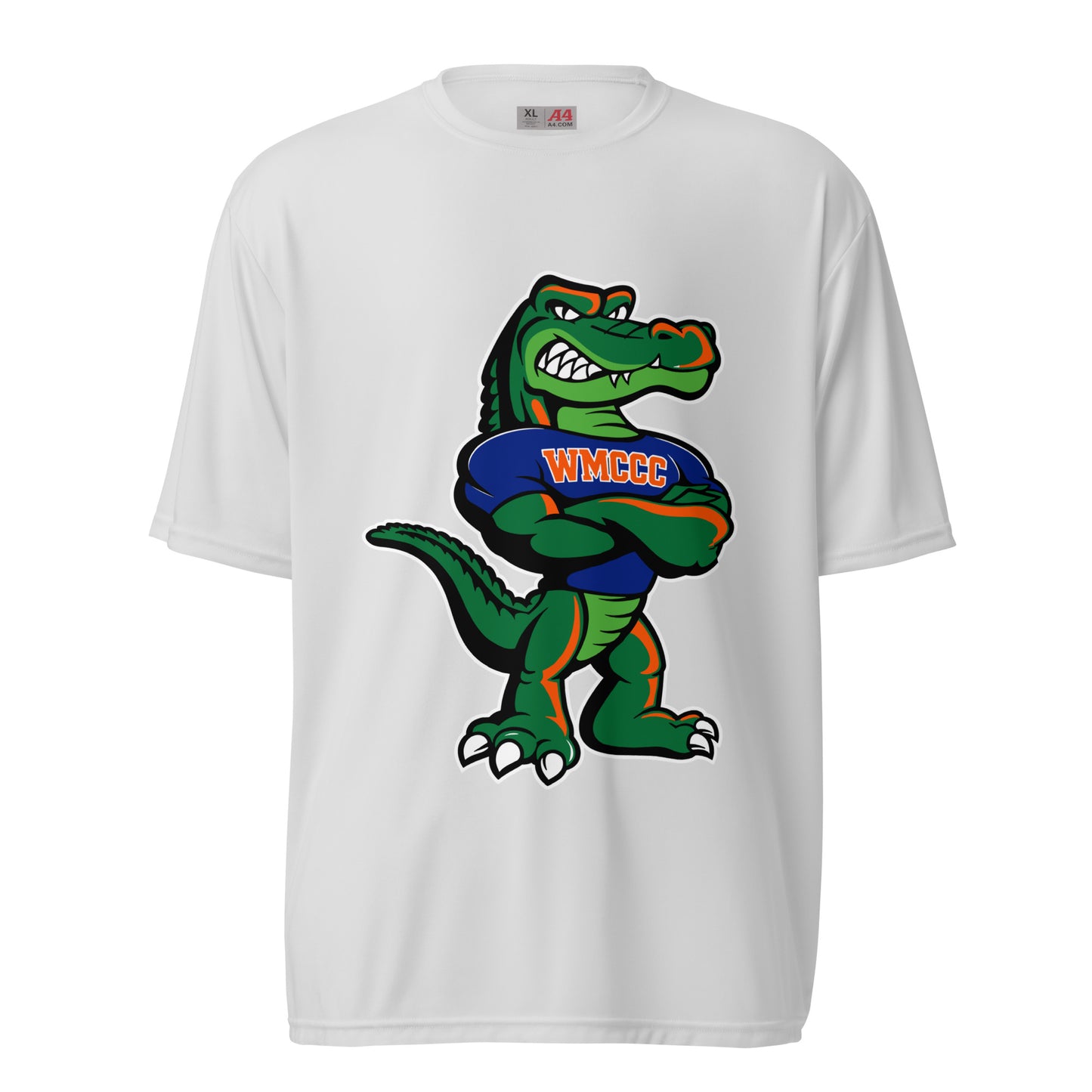 Active | Moisture Wicking Shirt | West Memphis Community Christian College Gators | Mascot Logo
