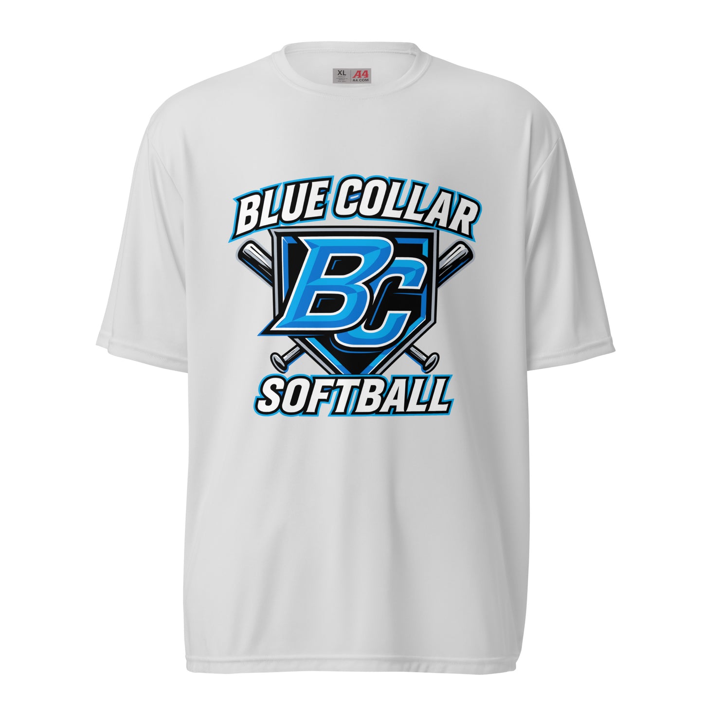 Active | Moisture Wicking Shirt | Blue Collar Softball 2034 | Shield Logo