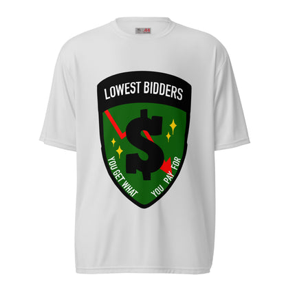 Active | Moisture Wicking Shirt | The Lowest Bidders | Emblem Logo