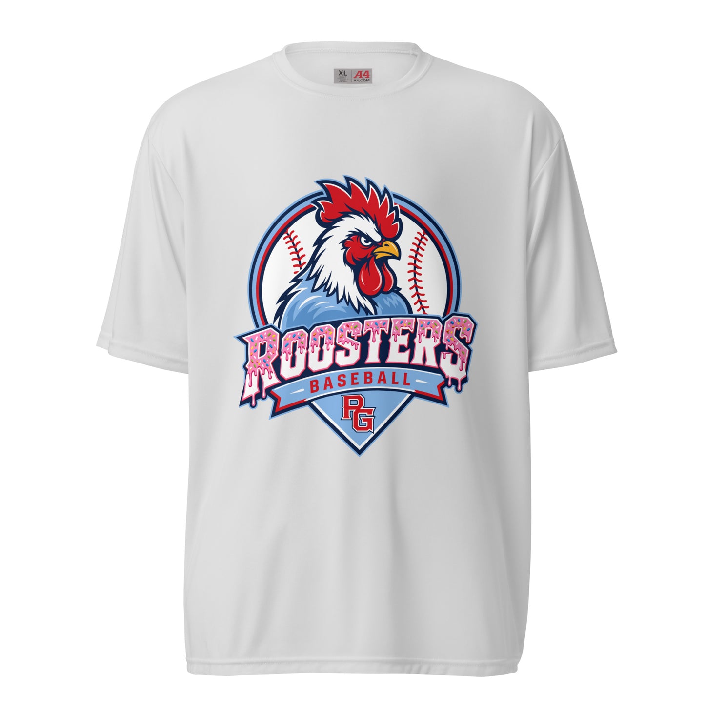Active | Moisture Wicking Shirt | Rooster Nation | Emblem Logo