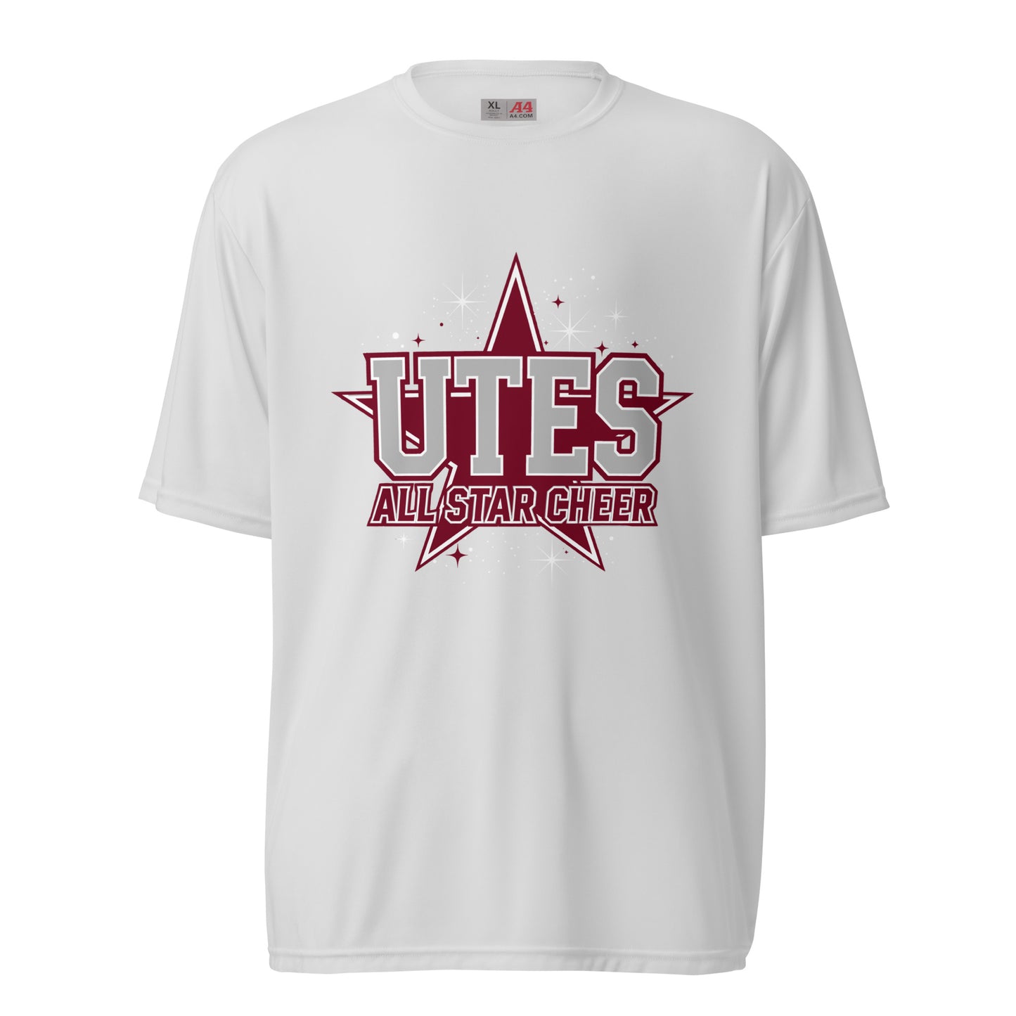 Active | Moisture Wicking Shirt | Utes Allstar Cheer | Crest Logo