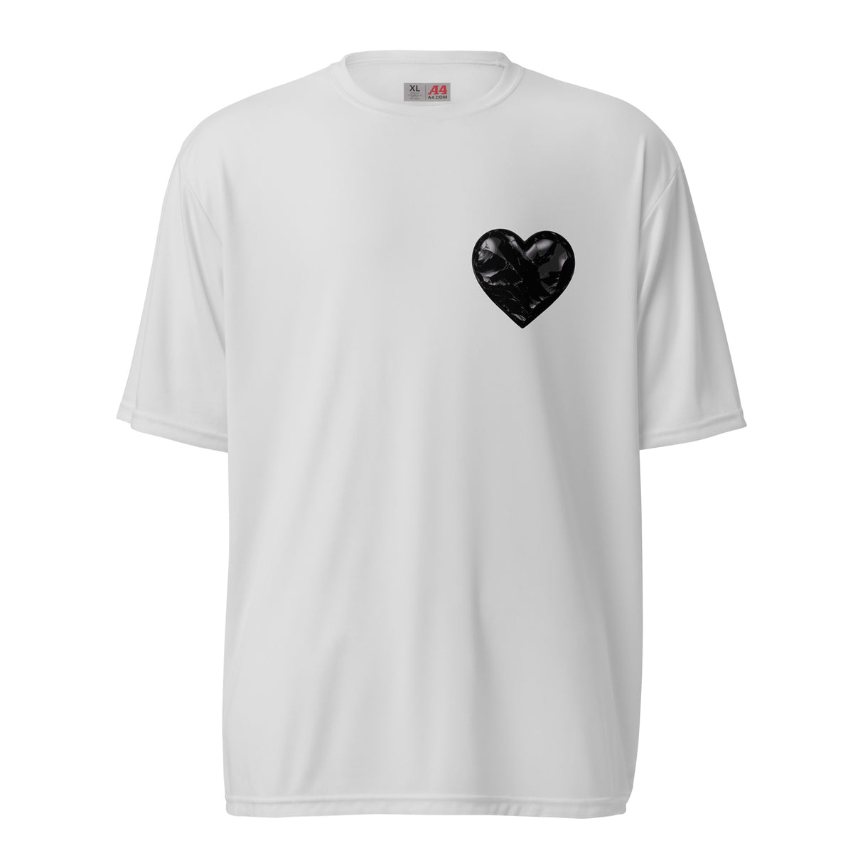 Active | Moisture Wicking Shirt | Obsidian Heartbeat | Heart Crest Logo