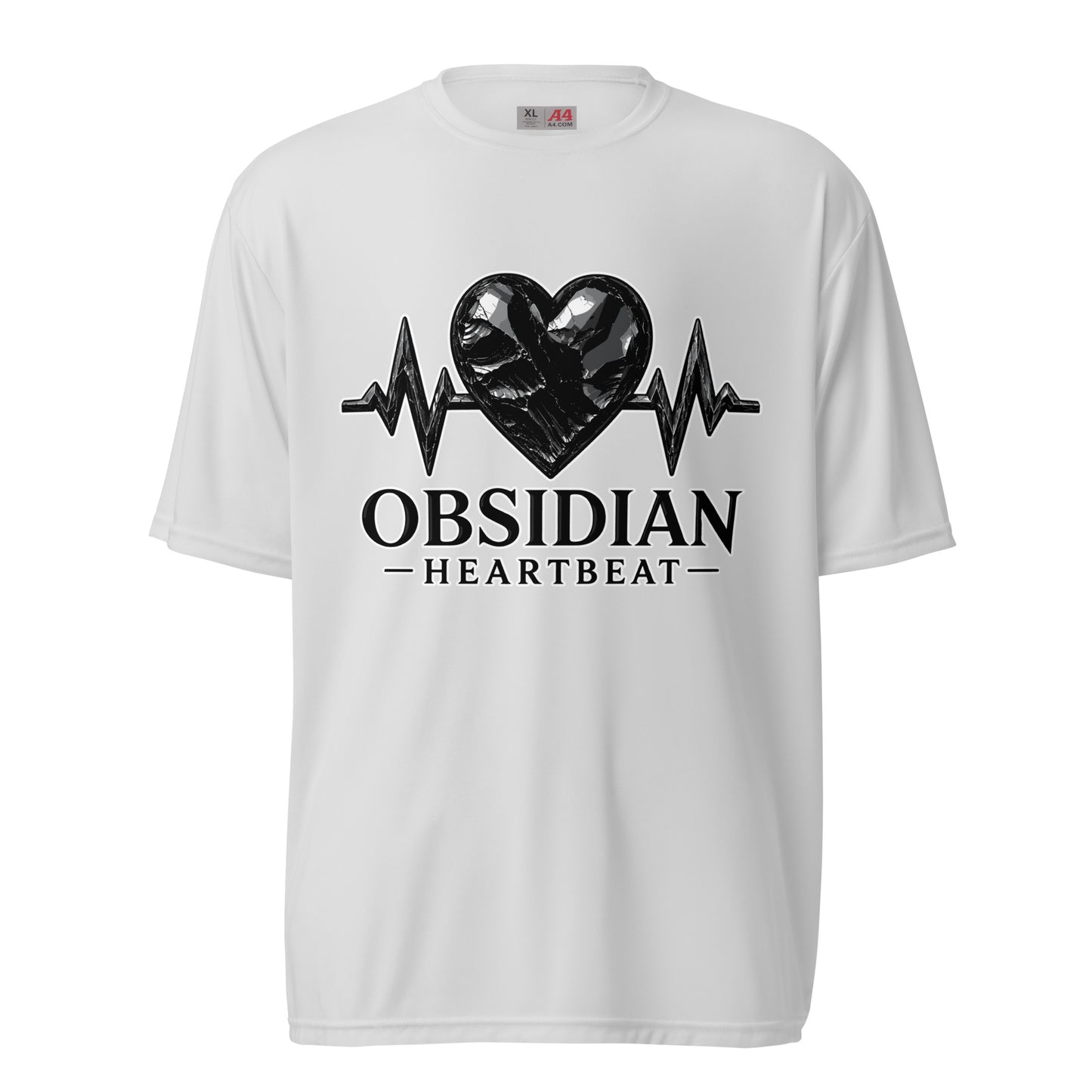 Active | Moisture Wicking Shirt | Obsidian Heartbeat | Pulse Athletics Logo