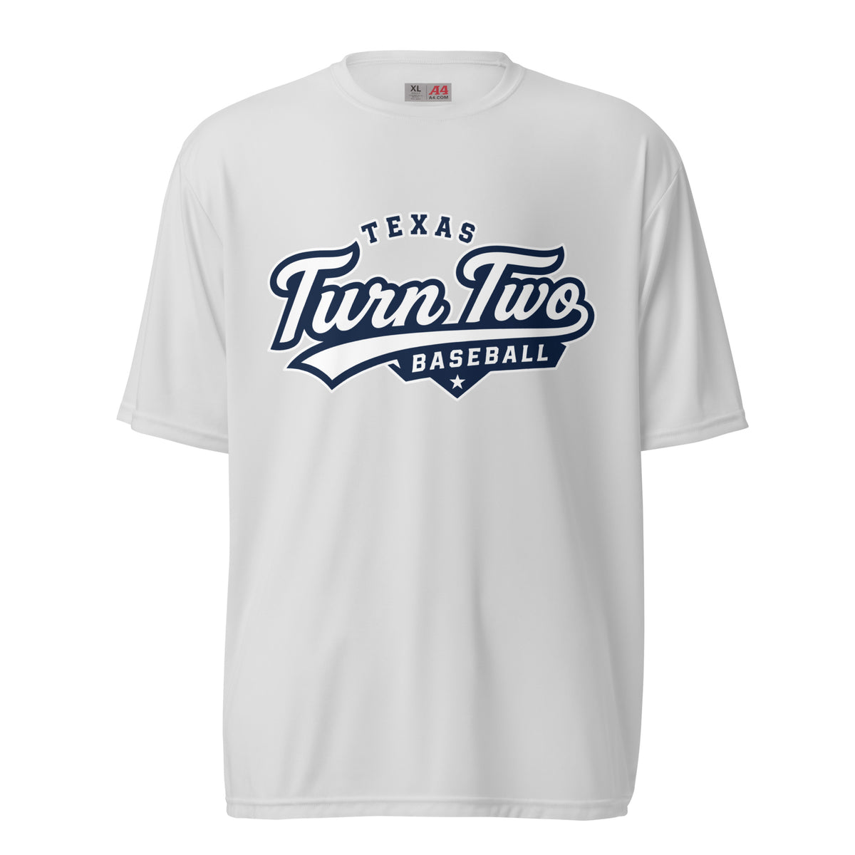 Active | Moisture Wicking Shirt | Texas Turn Two Baseball | Athletics Logo