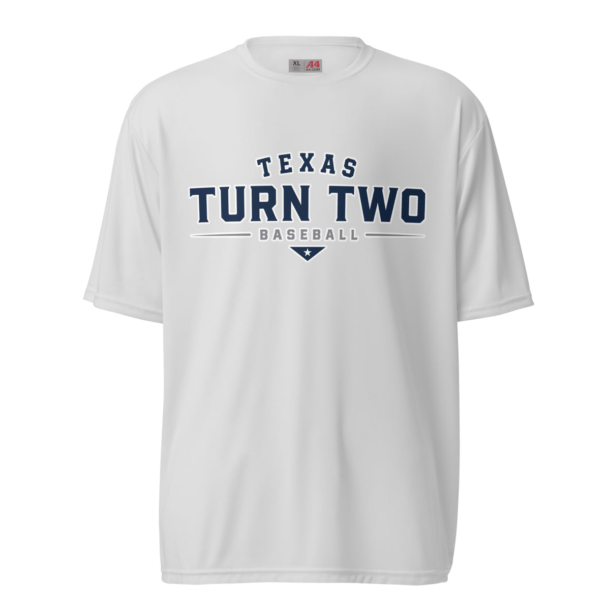 Active | Moisture Wicking Shirt | Texas Turn Two Baseball | Modern Script Logo