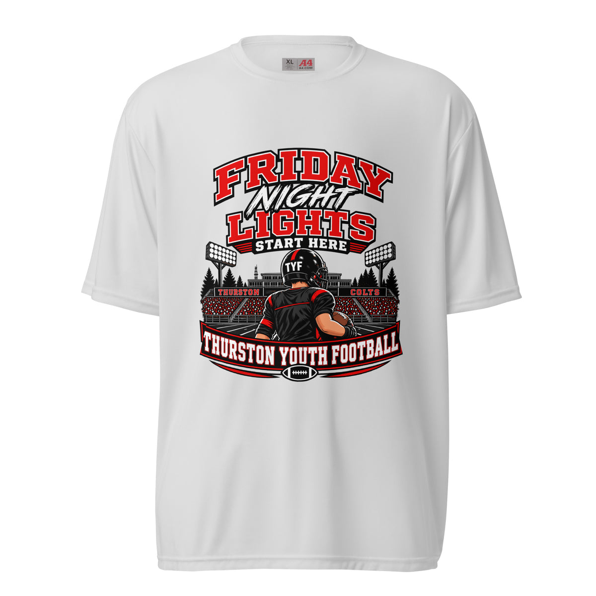Active | Moisture Wicking Shirt | Thurston Youth Football | Vanguard Logo