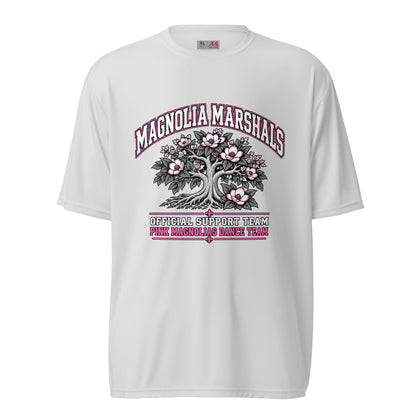 Active | Moisture Wicking Shirt | Pink Magnolias Dance | Crest Logo
