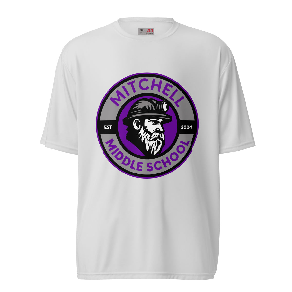 Active | Moisture Wicking Shirt | Mitchell Middle School Softball | Badge Logo