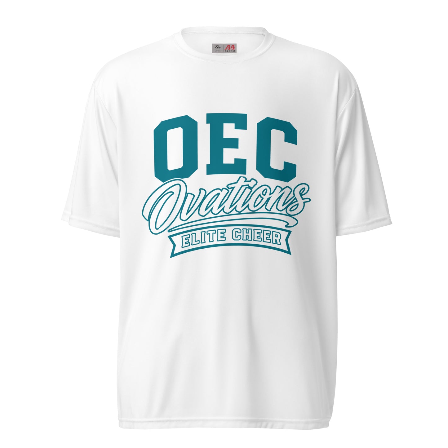 Active | Moisture Wicking Shirt | Ovations Elite Cheer | Emblem Logo