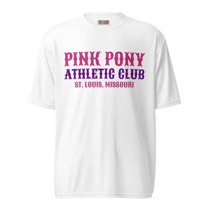Active | Moisture Wicking Shirt | Pink Pony Athletic Club | Athletic Wordmark Logo