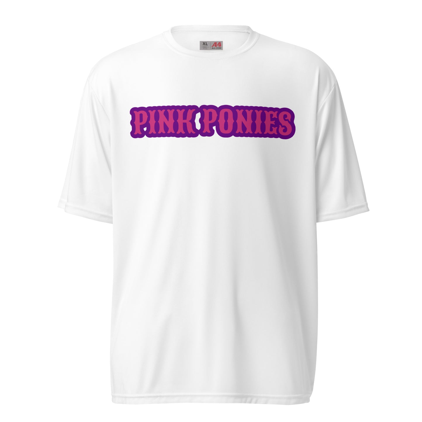 Active | Moisture Wicking Shirt | Pink Pony Athletic Club | Script Logo