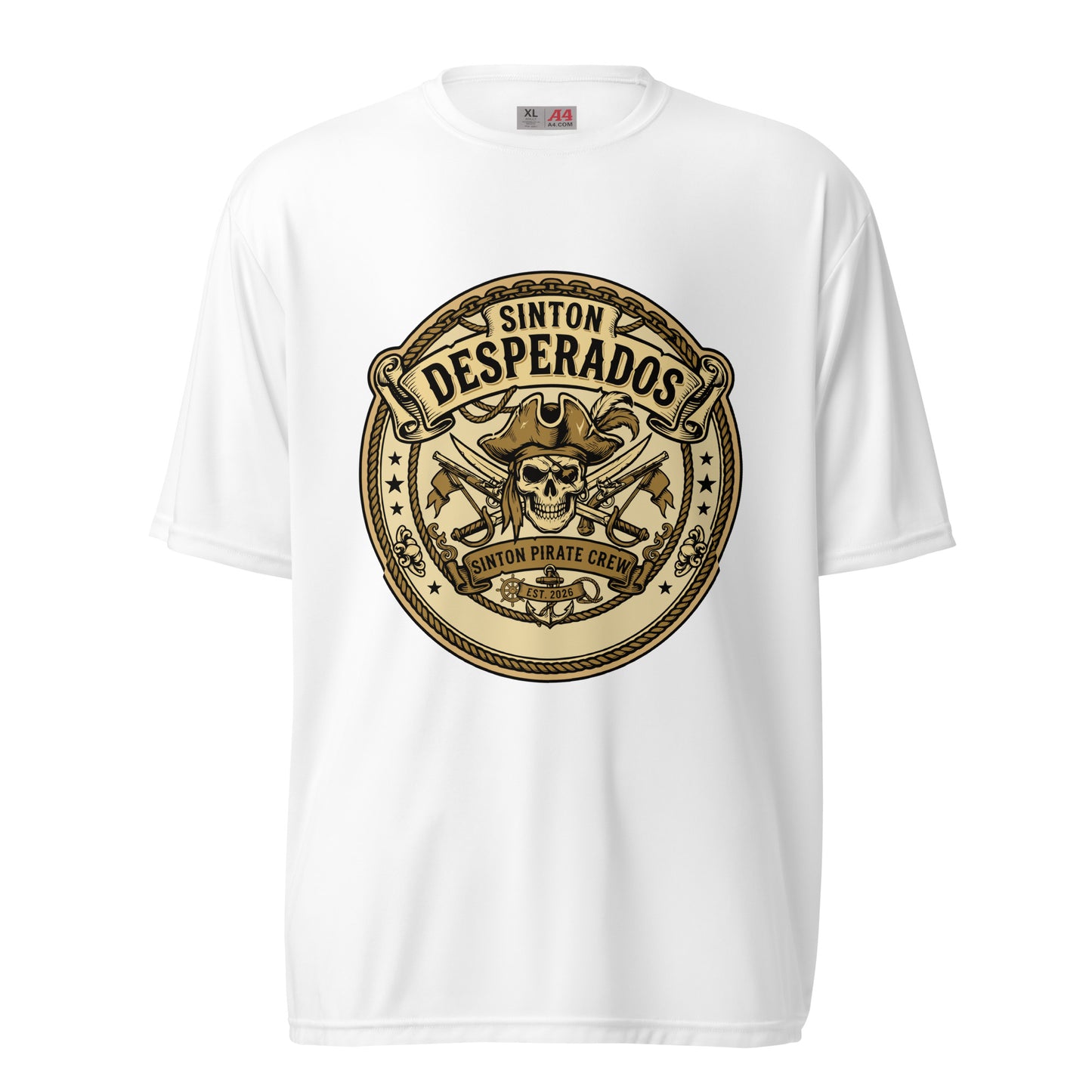 Active | Moisture Wicking Shirt | Sinton Desperados Baseball | Badge Logo