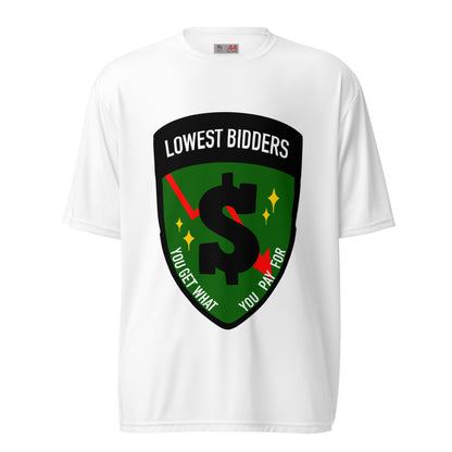 Active | Moisture Wicking Shirt | The Lowest Bidders | Emblem Logo