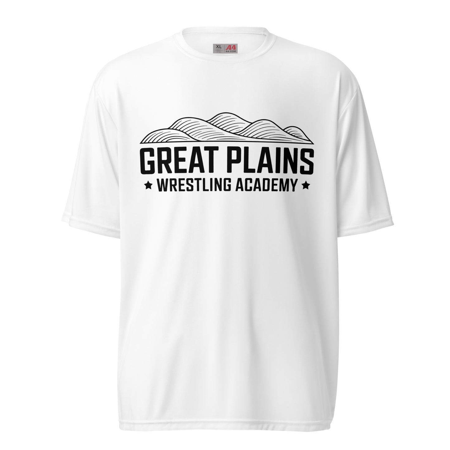 Active | Moisture Wicking Shirt | Great Plains Wrestling Academy | Crest Logo