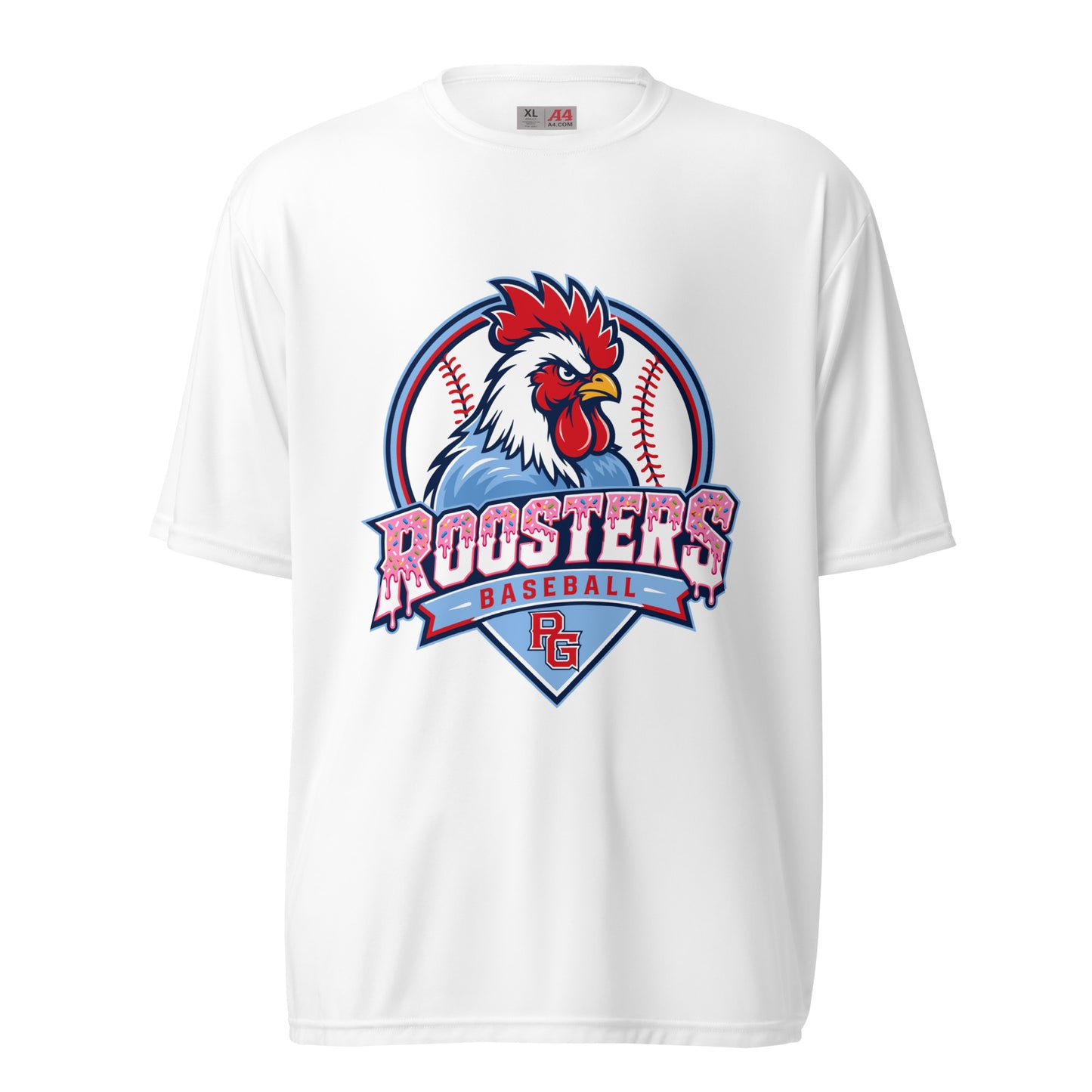 Active | Moisture Wicking Shirt | Rooster Nation | Emblem Logo